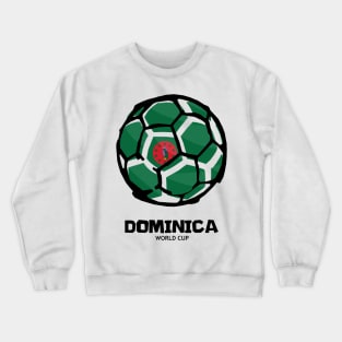 Dominica Football Country Flag Crewneck Sweatshirt